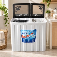 Lave-linge semi-automatique à double cuve 10KG 15KG 20KG à chargement par le haut avec essoreuse 220V 50Hz, vente chaude en Afrique, OEM
