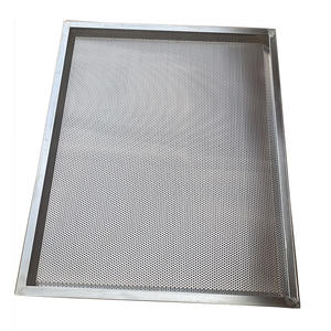 Metal de calidad alimentaria, aluminio, acero inoxidable, pan, panadería, malla, <span class=keywords><strong>horno</strong></span> perforado, secado, bandeja de deshidratación, tamaño completo, <span class=keywords><strong>60x40</strong></span> - Product Image 1