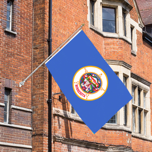 批发 3x5 英尺明尼苏达州旗，涤纶数码印花，柔软悬挂式，可定制所有国家国旗 - Product Image 5