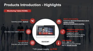 Hitosino Ds K1ta70mi t, Terminal de Reconocimiento Facial con IA de Visión y Detección de Temperatura Humana, Cámara Termográfica Corporal - Product Image 5