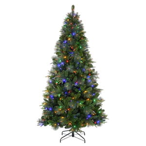 Vente en gros 7.5ft Mixte PE Et Aiguille dure Prelit Changement De Couleur Haute Qualité Led Nouvel Arbre De Noël Rgb Arbol De Navidad Ornement - Product Image 2