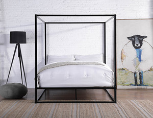 Vendita all'ingrosso moderna in ferro a 4 Poster struttura del letto zanzariera in metallo a baldacchino letto - Product Image 1