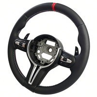 Volant en cuir personnalisé F30 pour M3/M4 F80/F82 E91/E92 - Design sportif à 3 branches de style Thong