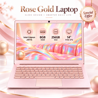 Laptop Komputer 14 Inch Intel Celeron J4115 RAM 8GB SSD 256GB FHD IPS Ordenador Portatil untuk Kantor Belajar Grosir Pabrik OEM