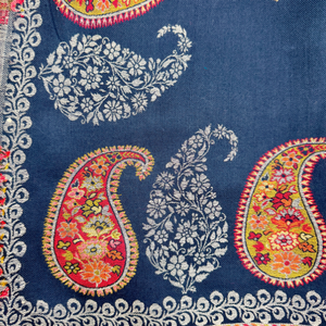OEM ODM Custom Floral Jamawar <b>Shawl</b> Jacquard Weave Skin-Friendly Breathable Elegant Soft Lightweight Traditional Fashion Bulk - Product Image 4
