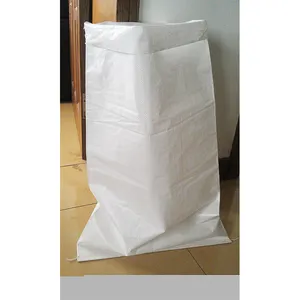 Original fábrica fornecedor 100% virgin polipropileno tecido sacos 50 kg branco pp bolsa de farinha