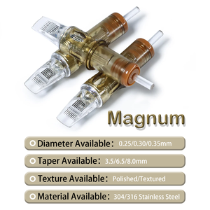Aiguilles rondes <span class=keywords><strong>Magnum</strong></span> 1211RM 1213RM 1215RM Tatouages 304 acier inoxydable et coque PC - Product Image 6