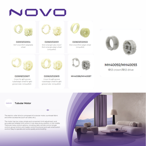 NOVO K35 Tuya Wifi AC 110V 220V Motor Tubular de 35mm de Alto Torque 6N 10N <span class=keywords><strong>para</strong></span> Persianas Enrollables Eléctricas Inteligentes con Control Remoto <span class=keywords><strong>para</strong></span> Oficina y Google - Product Image 5