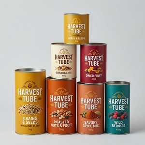 Airtight Sealed Round Paper Tube Cylinder Canister for Fresh Coffee Bean Storage Custom Roastery Packaging Brand Wholesale - Product Image 1