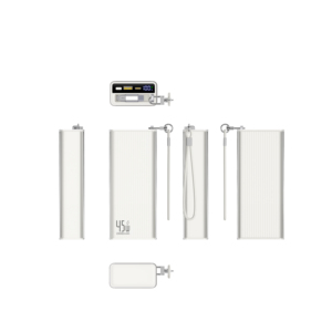 Opaqi Banco de Energía de Alta Capacidad de 45W y 20000mAh con Carga Rápida, Enchufe Integrado, Puertos USB-C y USB-A Dobles - Product Image 1