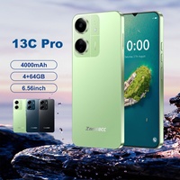 13C Pro 4GB+64GB HD Geniş Ekranlı Android 13 Akıllı Telefon Çift SIM 4000mAh Pil Yüz Tanıma 3G Tam Şebekeli İngilizce İşletim Sistemli