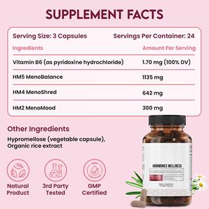 성인 여성의 자연 호르몬 지원, 갱년기 증상 완화, 유기농 비건 건강한 호르몬 균형, 핫플래시 완화 식이요법 - Product Image 2