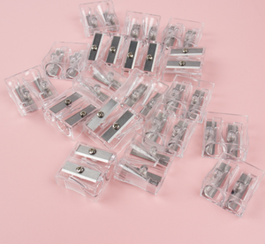 <span class=keywords><strong>Taille</strong></span>-<span class=keywords><strong>crayon</strong></span> transparent <span class=keywords><strong>pour</strong></span> étudiants, blanc, avec deux grands trous <span class=keywords><strong>pour</strong></span> une utilisation en classe - Product Image 5