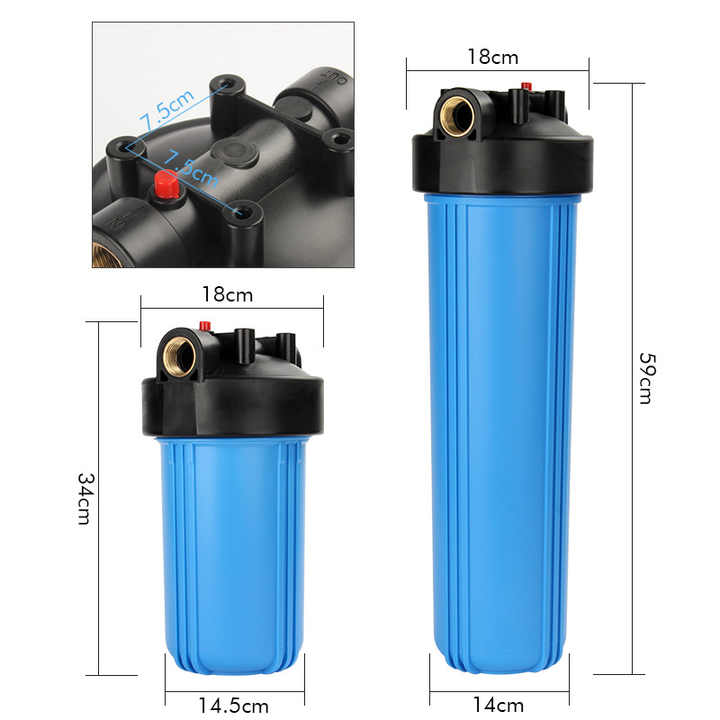 20X4.5inch 4 stages big blue water filter housing Stainless Steel