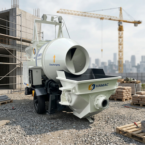 Nueva Mezcladora de Concreto Móvil Diésel con Bomba, Autocargable, Distancia de Transporte Vertical de 20 m para Industrias de la Construcción - Product Image 2