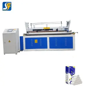 Máquina de fabricación de rebobinado de papel higiénico de 1575mm para rollo pequeño/rebobinadora de corte longitudinal