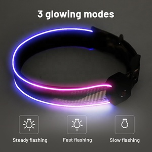 <span class=keywords><strong>Collar</strong></span> de Perro LED Personalizado QQPETS 2025, Lujoso y Moderno con Cintas Reflectantes para Seguridad Nocturna, <span class=keywords><strong>Collar</strong></span> Luminoso Personalizado para Perros - Product Image 3