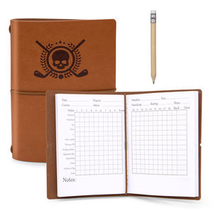 Porta Tarjetas de Puntuación de Golf de Último Diseño, Libreta de Yardas de Golf de Cuero, Porta Tarjetas de Puntuación de Golf - Product Image 1