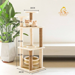 Árbol para gatos con torre rascadora para mascotas y dos hamacas, condominio para gatos, para tiempo libre, EUR PET - Product Image 5