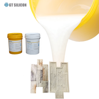 Caoutchouc de silicone liquide RTV2 Platinum Cure pour la fabrication de moules de pierres de parement / fabrication de moules muraux en PVC pour panneaux de plâtre 3D