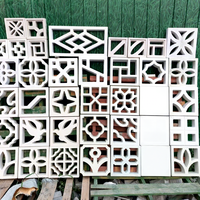 Reazone Moule à briques creuses décoratives 3D en plastique ABS pour blocs de béton et parpaings