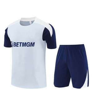 Camisetas de Fútbol de Verano, Conjunto de Entrenamiento de Manga Corta Estampado, Cuello Redondo del Tottenham 25/26, Transpirable, Poliéster/Nailon, Secado Rápido - Product Image 2