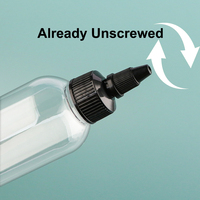 Hot Sale Empty Transparent 20ml 30ml 50ml 60ml 100ml 200ml 250ml 300ml Olive Hair Oil Squeeze Dropper Applicator Bottle