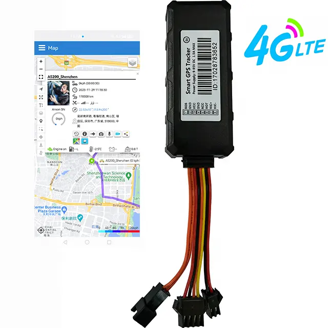 Bán sỉ chất lượng cao 4G GPS Mini Tracker định vị cho xe xe máy với SOS báo động và màn hình bằng giọng nói anbtek gt06v