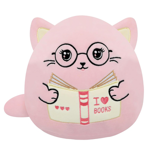 Peluche de haute qualité Chat Ami du <span class=keywords><strong>Livre</strong></span> pour les bibliophiles, étudiants, cadeau de remise de diplôme, décoration d'étagère de classe, Journée Mondiale du <span class=keywords><strong>Livre</strong></span> - Product Image 1