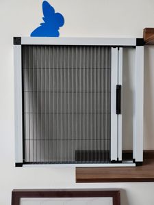 <span class=keywords><strong>Mosquitera</strong></span> de aluminio retráctil para puerta corredera de 30mm de diseño moderno con malla <span class=keywords><strong>plisada</strong></span> desmontable y pantalla fija - Product Image 2