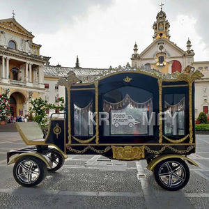 Cercueil de luxe sur châssis de carrosse funéraire, remorque de cercueil, cercueil traîné par des chevaux, vente directe d'usine, transport spécial - Product Image 1