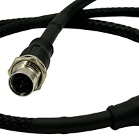 Cable Ethernet M12 con funda trenzada de filamento plano de nailon de alta calidad del fabricante InMax X-Coded Series