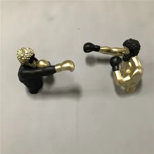 Escultura Moderna 3D <span class=keywords><strong>de</strong></span> Boxeador en Color Dorado para Decoración <span class=keywords><strong>de</strong></span> Pared Interior del Hogar - Product Image 4