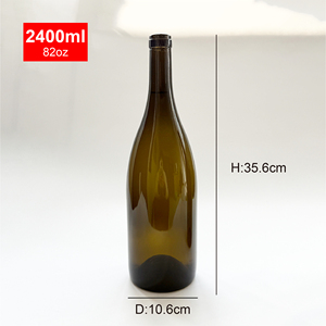 240ml 720ml 1500ml 1800ml Màu Đen Nâu ô liu màu xanh lá cây Thủy Tinh chai rượu vang với nút chai cho rượu sake rượu vang <span class=keywords><strong>soju</strong></span> makgeolli rượu vang lấp lánh - Product Image 6