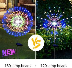 Wholesale 200LED Waterproof Exploding Solar Star Lamp Christmas Fairy <b>Lights</b> Copper <b>Wire</b> Dandelion String for Garden - Product Image 3