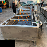 Industriële Fruit-En Groentewasmachine Met Motor Voor Het Schoonmaken Van Maïs En Water