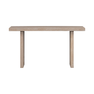 <b>U</b>_STYLE Oak Veneer Console Table Distinctive Side Shapes Entryway Hallway <b>Living</b> Room - Product Image 4