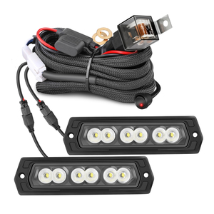 Une paire de 2 pièces 8 pouces avant pare-chocs arrière montage encastré 60W lumière blanche faisceau Spot Led <span class=keywords><strong>12V</strong></span> barre de projecteur - Product Image 1