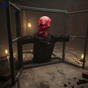 Estatua de Zombie de Medio Cuerpo Animatrónica, con Movimiento Automático, para Decoración de Casas Embrujadas y Salas de Escape - Product Image 1