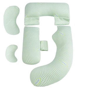 Oreiller de <span class=keywords><strong>grossesse</strong></span> en forme de U pour <span class=keywords><strong>dormir</strong></span>, <span class=keywords><strong>coussin</strong></span> de soutien abdominal pour dormeurs latéraux enceintes - Product Image 3