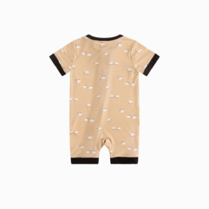 Miozing İlkbahar/Sonbahar Stokta Yumuşak Esnek Bambu Elyaf Bebek Çift Fermuarlı Pijama Toptan Butik Küçük Siparişler İçin - Product Image 2