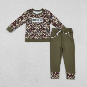 Nouveauté Vêtements de <span class=keywords><strong>chasse</strong></span> camouflage Broderie MAMA'S BOY Vêtements pour enfants pour garçons - Product Image 5