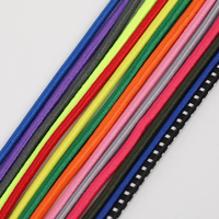 Cordon élastique coloré haute élasticité, corde en caoutchouc élastique absorbant les chocs, cordon tressé fait main