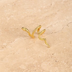 Clip de Oreja en Forma de Serpiente Creativo y Personalizado de Plata de Ley S925, Sin Perforación, para Oreja Izquierda - Product Image 2