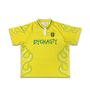 Kaos Polo Sepak Bola Klasik Bernapas dengan Cetak Digital Kustom, Seragam Jersey Sepak Bola Retro Musim Panas, Layanan OEM, Nama Logo Tim - Product Image 3