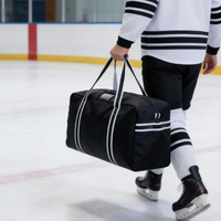 Sac de hockey senior personnalisé BONROOY 36x16x20 pouces, professionnel, durable, MOQ 10, 10 couleurs, 180L, imperméable, tissu 660g