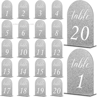 Porte-cartes de table en acrylique doré en forme de cœur, écologique et durable, pour mariage, fête, restaurant