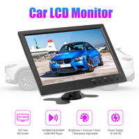 Moniteur PC de voiture LCD HD 10,1 pouces 1920*1200, écran portable pour ordinateur, TV, AV avec prise en charge des entrées vidéo MP5, haut-parleur, VGA, BNC, USB, carte SD