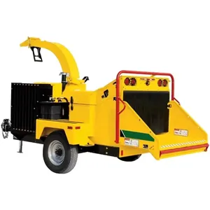 Large Mobile Home Used Garden Shredder Wood Tree Branch Crusher Wood Branch Shredder Leaf Chipper Cutting Machine Wood Chipper