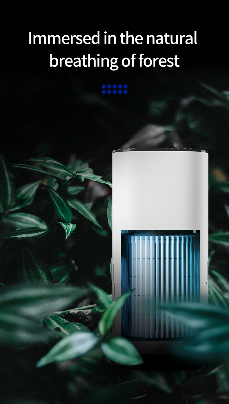 Negative ion sterilization Air purifier Three dimensional air circulation purification Household Car air purifier